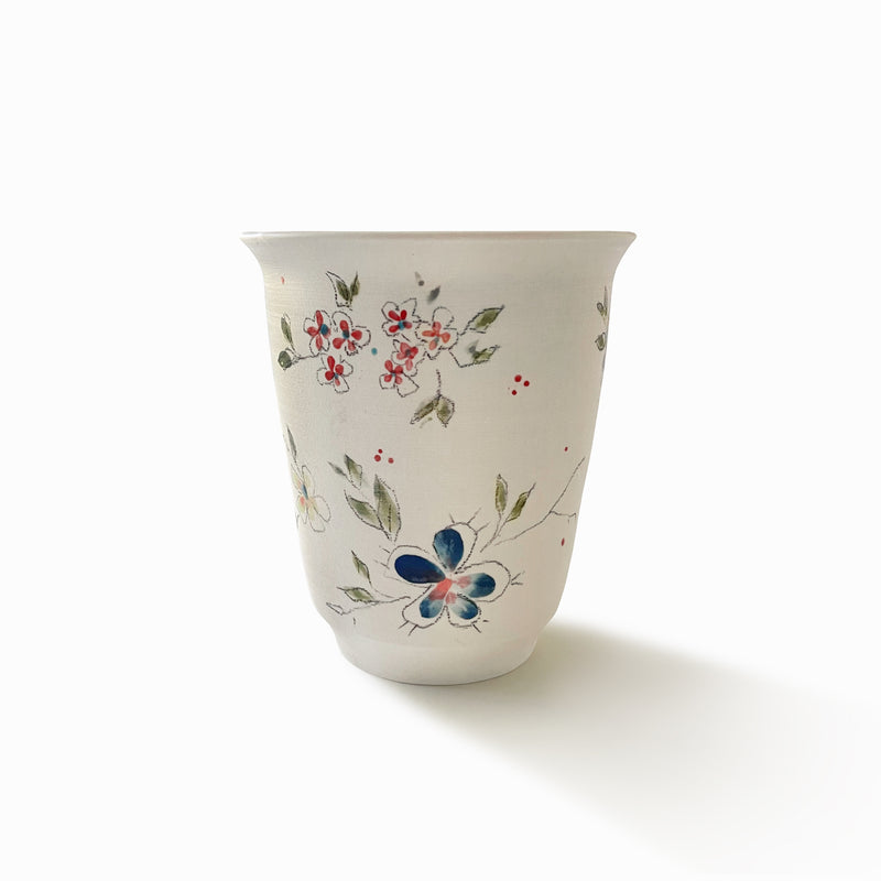 Vase à fleurs en porcelaine - Collection Fleurie - Petit