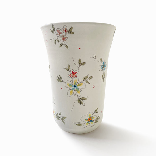 Vase à fleurs en porcelaine - Collection Fleurie - Large